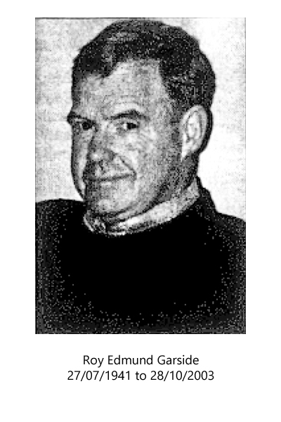 Roy Garside obituary photograph Roy Garside obituary photograph