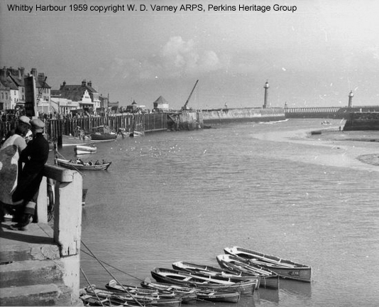 Whitby Harbour 1959 copyright W. D. Varney ARPS, Perkins Heritage Group